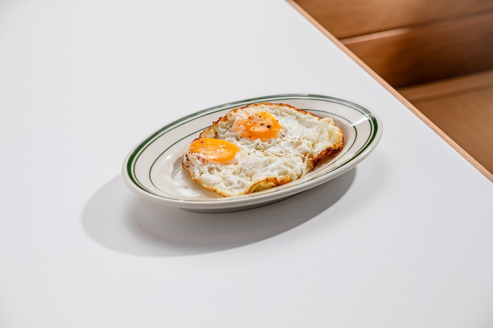 soft scrambled or fried eggs